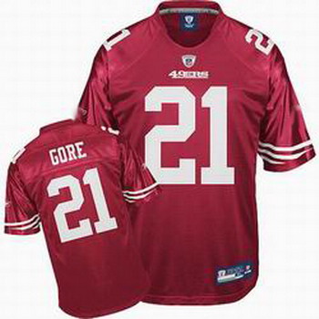 San Francisco 49ers 21 Frank Gore Red Jersey