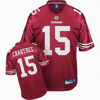 San Francisco 49ers 15 Michael Crabtree Red Jersey