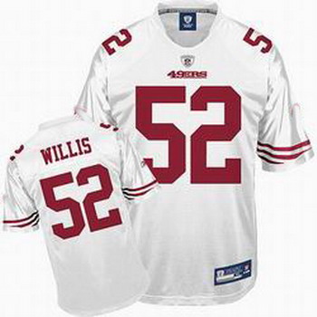 Cheap San Francisco 49ers Patrick Willis White Jersey For Sale