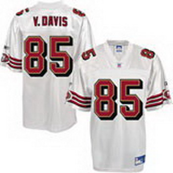 San Francisco 49ers 85 Vernon Davis White