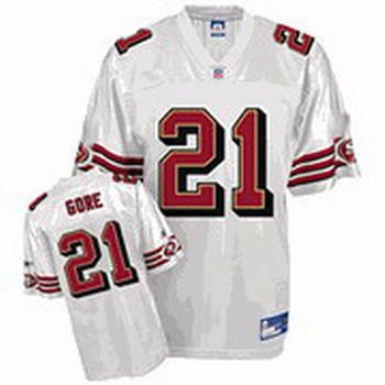 San Francisco 49ers 21 Frank Gore White
