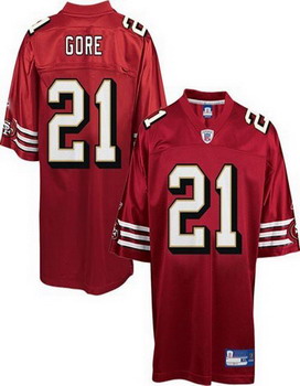 San Francisco 49ers 21 Frank Gore red