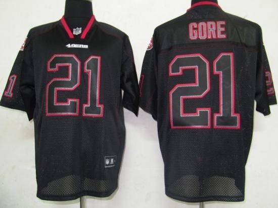 Cheap San Francisco 49ers 21 Gore Lights Out Black Jersey For Sale