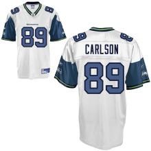 Seattle Seahawks 89 John Carlson White NFL Jersey
