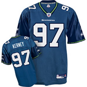 Seattle Seahawks 97 Patrick Kerney blue Football Jersey