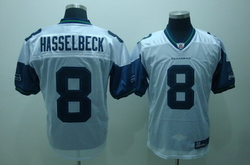 Seattle Seahawks 8 Matt Hasselbeck White Jerseys