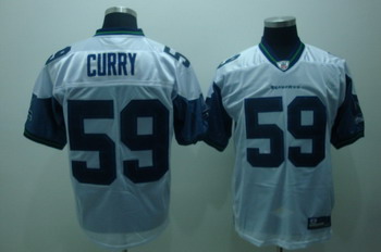 Seattle Seahawks 59 Aaron Curry White Jerseys