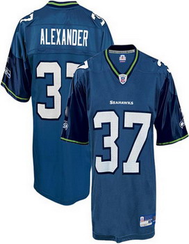 Cheap Seattle Seahawks 37 Shaun Alexander Blue For Sale