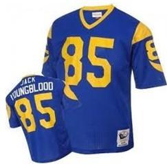 Cheap St.Louis Rams 85 Jack Youngblood Blue Throwback Jersey For Sale