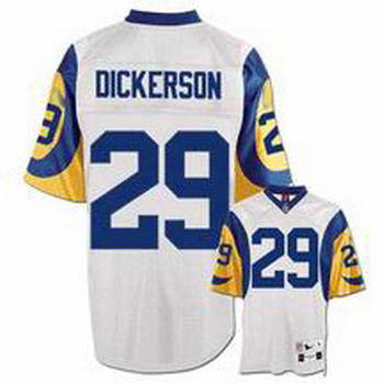 Cheap St Louis Rams 29 DICKERSON white Jersey For Sale