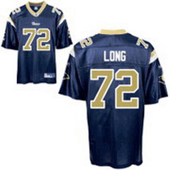 Cheap St Louis Rams 72 Chris Long team color For Sale