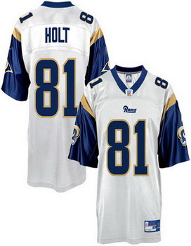 Cheap St Louis Rams 81 Tory Holt White For Sale