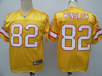 Tampa Bay Buccaneers 82 Kellen Winslow Yellow Jerseys