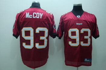 Cheap Tampa Bay Buccanee 93 Mccoy red jerseys For Sale