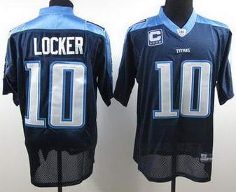 Cheap Tennessee Titans 10 Locker Dark Blue NFL Jersey C Patch For Sale
