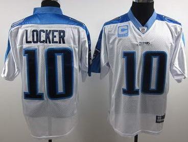 Tennessee Titans 10 Locker White NFL Jersey C Patch