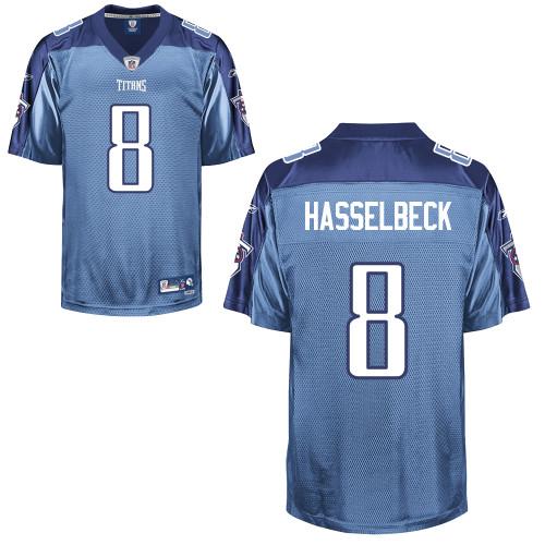 Tennessee Titans 8 Matt Hasselbeck Light Blue Jerseys