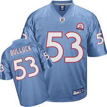 Cheap Tennessee Titans 53 Keith Bullock AFL 50th Anniversary Jersey For Sale