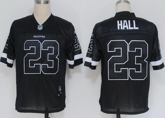 Washington Redskins 23 Hall Black NFL Jerseys