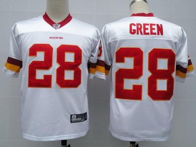 Washington Redskins 28 Green White NFL Jerseys