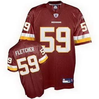 Washington Redskins 59 London Fletcher Red NFL Jersey