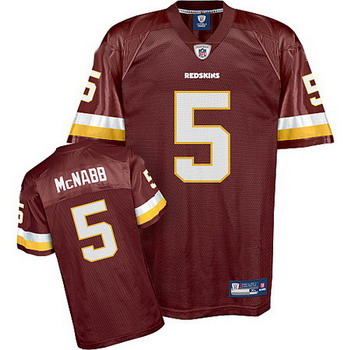 Washington Redskins 5 Donovan McNabb Burgundy Jersey
