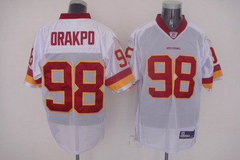Washington Redskins 98 Brian Orakpo White Jersey