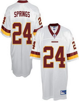 Washington Redskins 24 Shawn Springs White