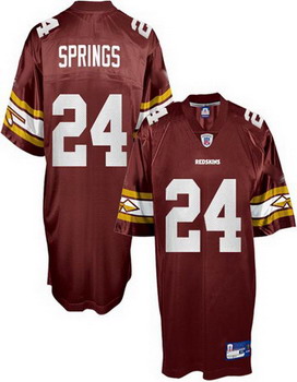 Washington Redskins 24 Shawn Springs red