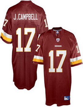 Washington Redskins 17 Jason Campbell Red