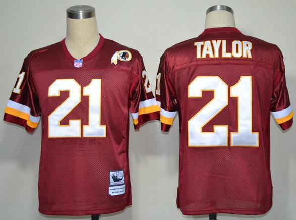 Cheap Washington Redskins 21 Sean Taylor Red Throwback NFL Jerseys For Sale