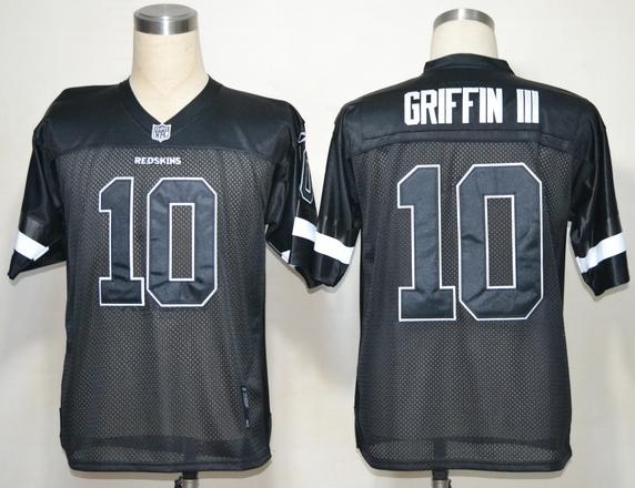 Cheap Washington Redskins #10 Robert Griffin III Black NFL Jerseys For Sale