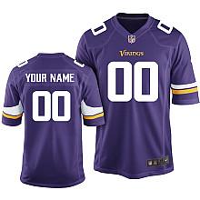 Nike Minnesota Vikings Customized Purple Game NFL Jersey 2013 New Style Cheap