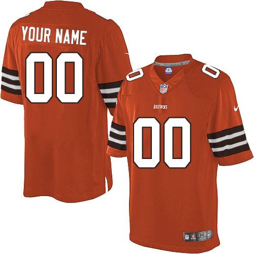 Nike Cleveland Browns Customized Orange Game NFL Jerseys Cheap