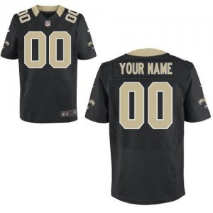 Nike New Orleans Saints Customized Elite Team Color Black Nike NFL Jerseys Cheap