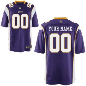 Nike Minnesota Vikings Customized Game Team Color Purple Nike NFL Jerseys Cheap