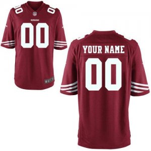 Nike San Francisco 49ers Customized Game Team Color Red Nike NFL Jerseys Cheap