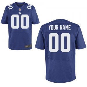 Nike New York Giants Customized Elite Team Color Blue Nike NFL Jerseys Cheap