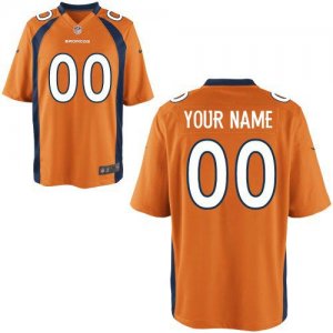 Nike Denver Broncos Customized Game Team Color Orange Nike NFL Jerseys Cheap