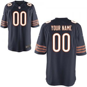 Nike Chicago Bears Customized Game Team Color Blue Nike NFL Jerseys Cheap