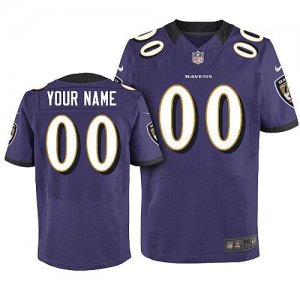 Nike Baltimore Ravens Customized Elite Purple Nike NFL Jerseys Cheap
