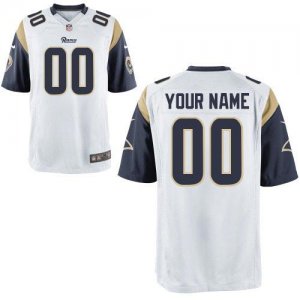 Nike St. Louis Rams Customized Game White Nike NFL Jerseys Cheap