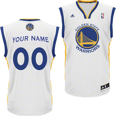 Golden State Warriors White Replica customized Jersey