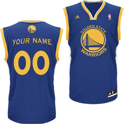 Golden State Warriors Blue Replica customized Jersey