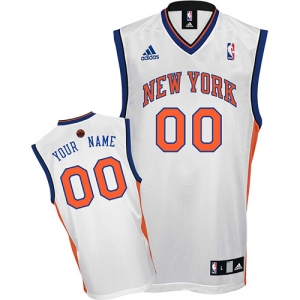New York Knicks Customized Home white NBA Jersey Cheap