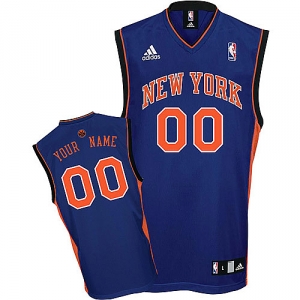 New York Knicks Customized Road Blue NBA Jersey Cheap