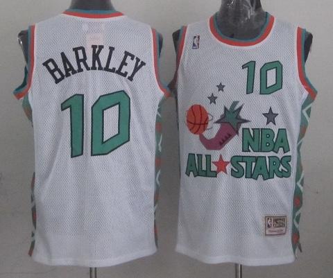 Phoenix Suns 10 Charles Barkley 1996 All Star White Throwback NBA Jersey Cheap