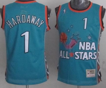 Orlando Magic 1 Penny Hardaway 1996 All Star Green Throwback NBA Jersey Cheap
