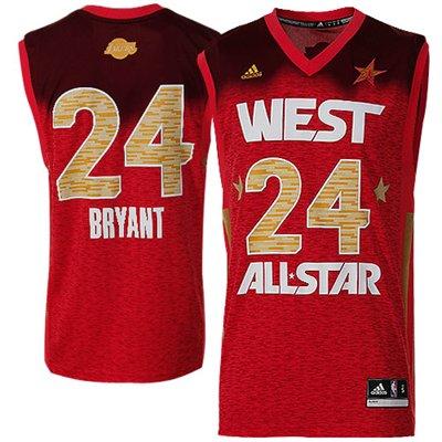 Los Angeles Lakers 24 Kobe Bryant 2012 West All Star Red NAB Jerseys Cheap