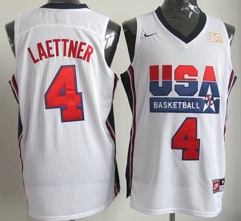 2012 USA Basketball Retro Jerseys #4 Laettner Cheap